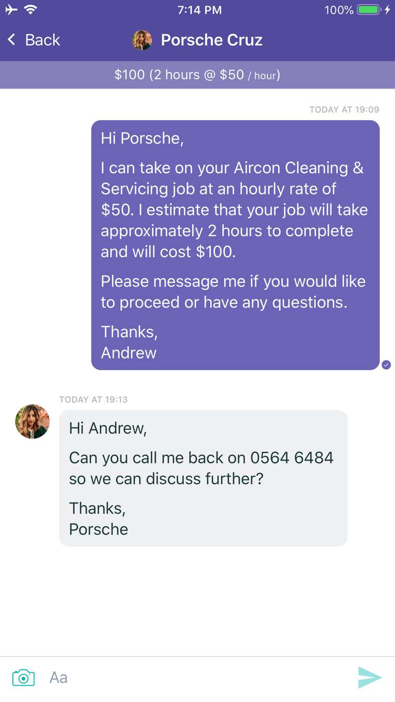 Homeowner app screen 3